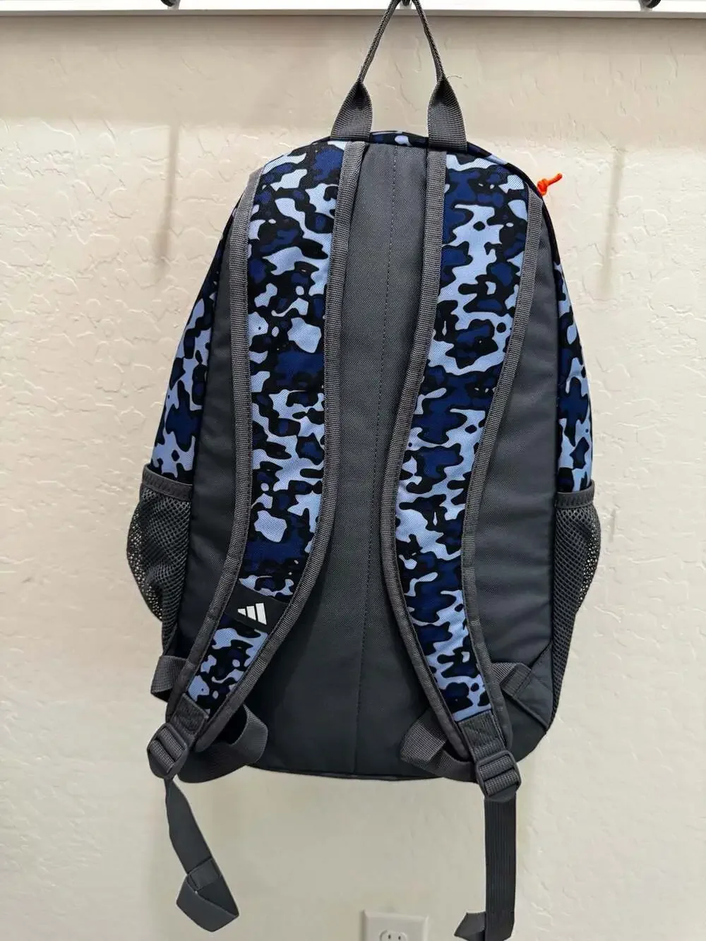 Adidas BTS Originator Backpack in Flow Blur/Onix Grey/Signal Orange
